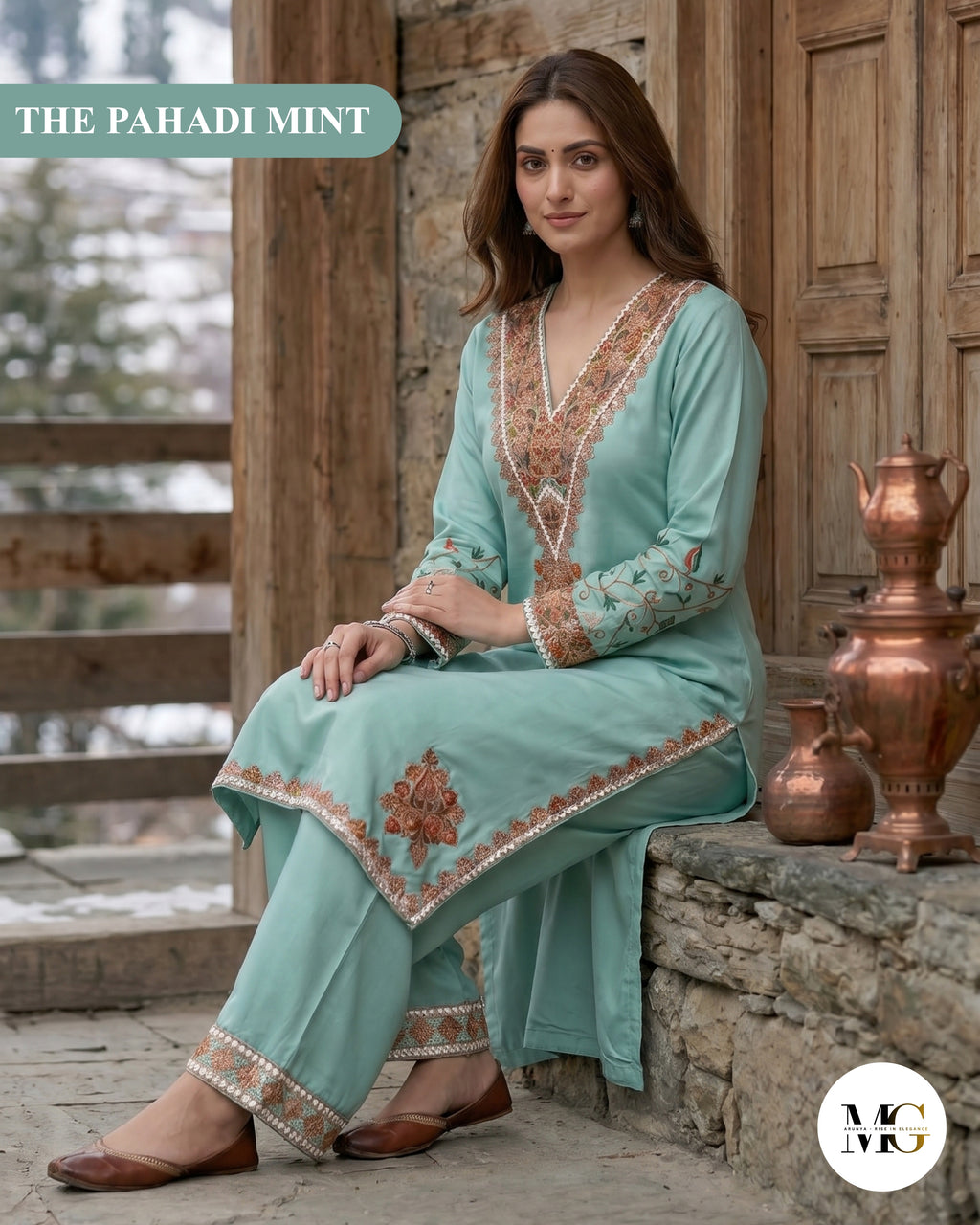 The Pahadi Mint by Daastaan-e-Aari - Coord Set