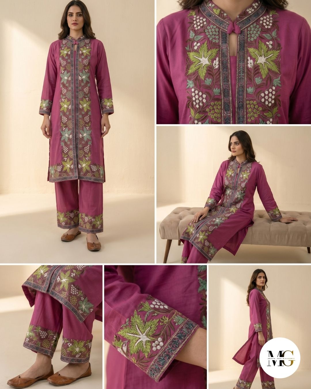 The Empress Pink by Achkan Muse - Coord Set