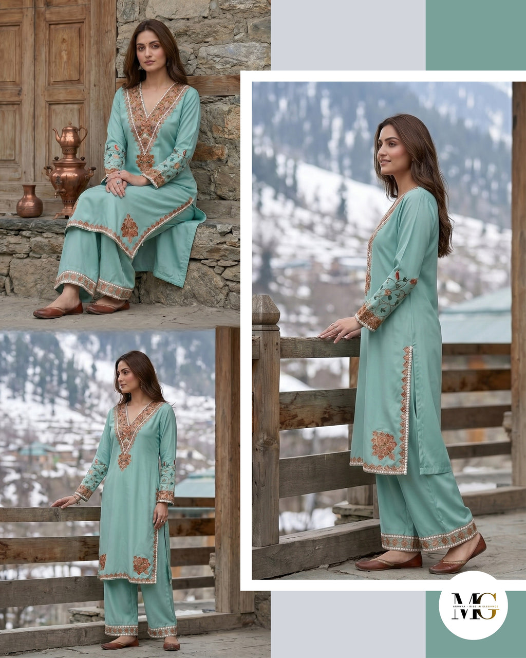 The Pahadi Mint by Daastaan-e-Aari - Coord Set