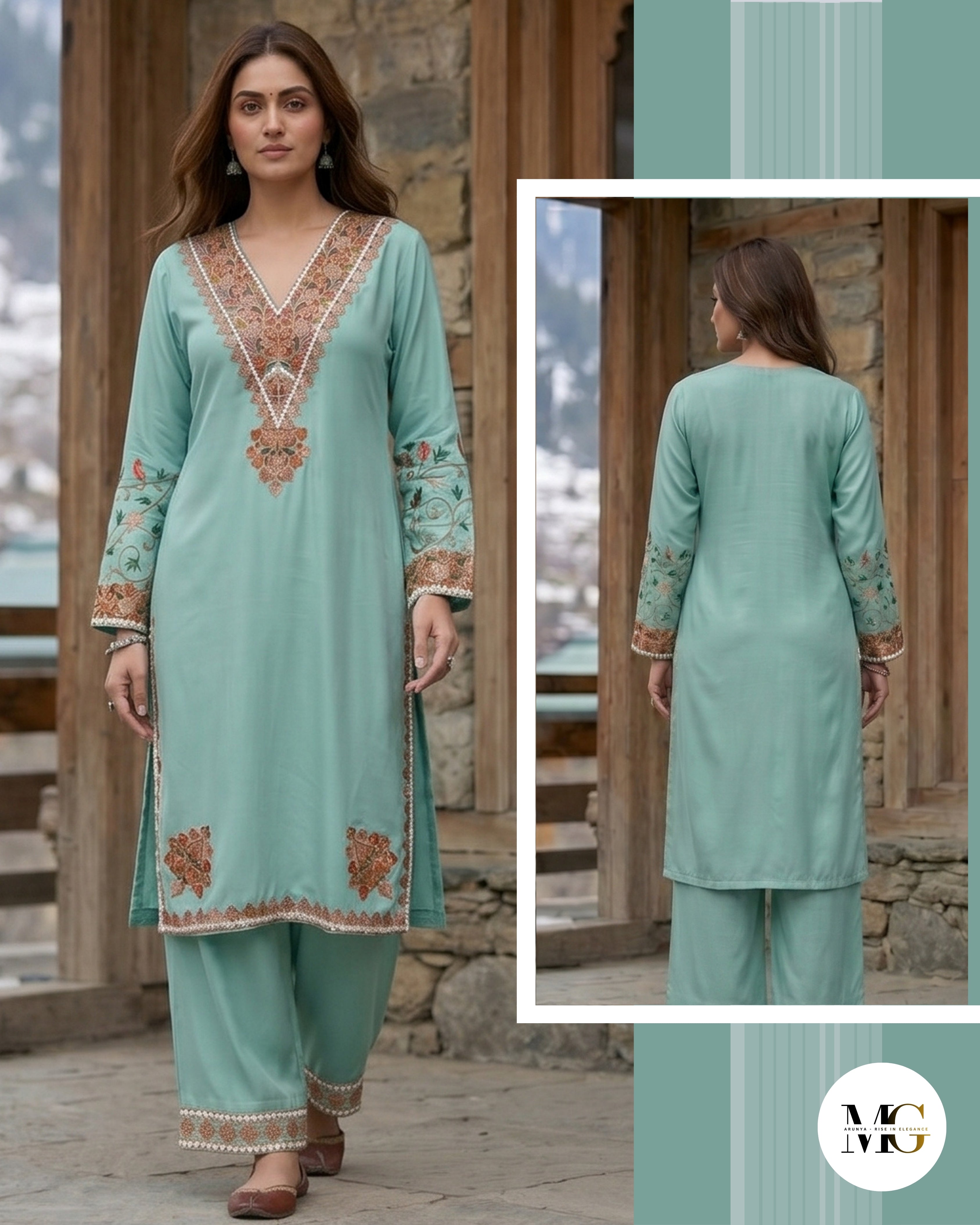 The Pahadi Mint by Daastaan-e-Aari - Coord Set