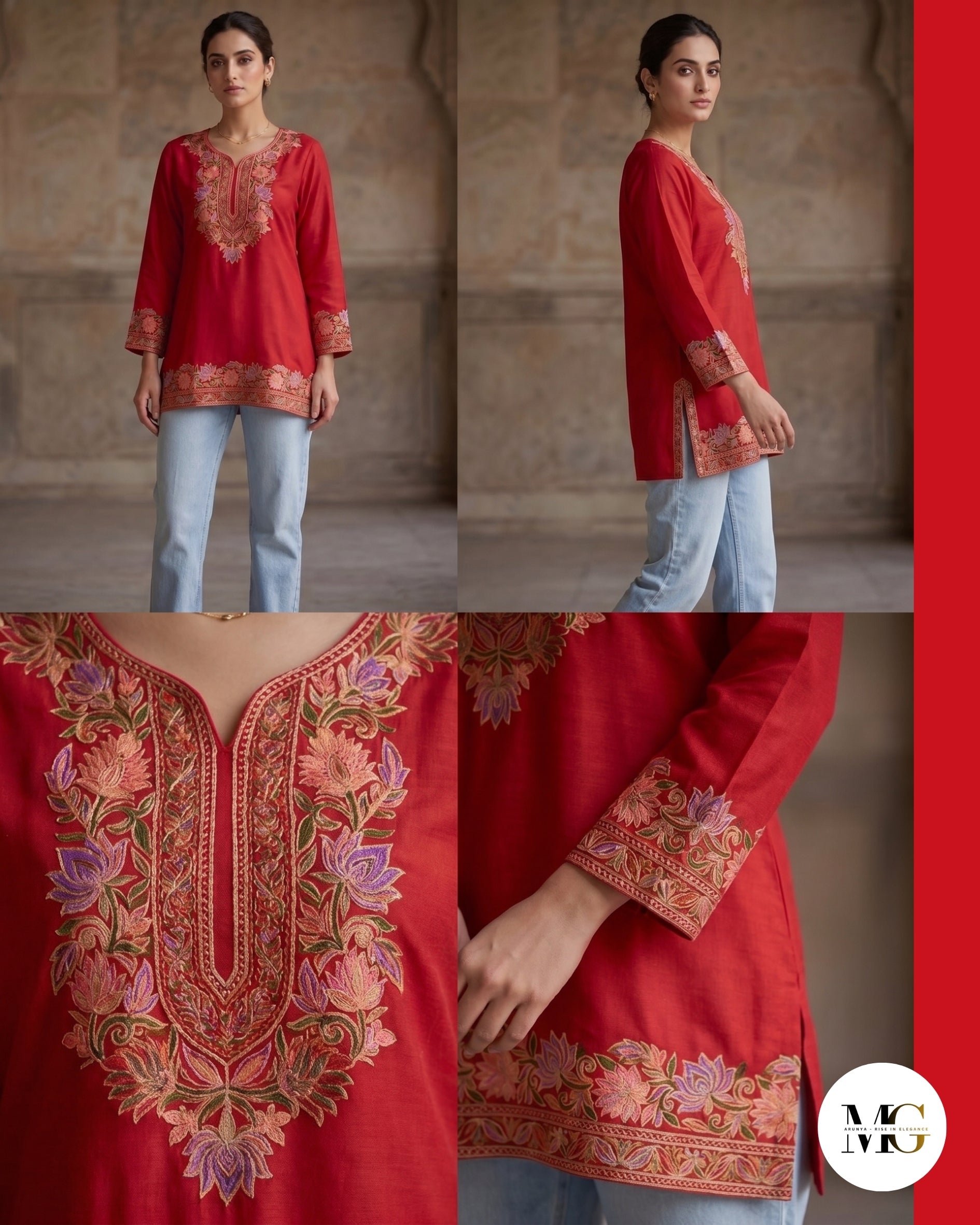 Cherry Fresh featured by Modern Mehfil - Short Kurti
